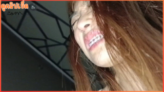 คลิปหลุดทางบ้าน ตั้งกล้องถ่ายน้องโย สาวไทยดัดฟันโดนเย็ดหีสด เสียวหีครางเสียวจัด