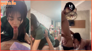 คลิปหลุดน้องหมวย เนตรนารีโม๊คควยxxxให้แฟนรุ่นพี่มหาลัย ขย่มควยต่อแล้วชักมาแตกใส่ปาก